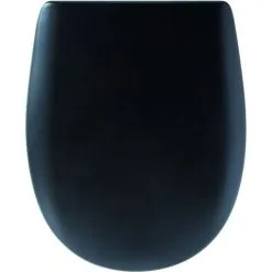 Abattant WC Ariane Soft Black Mat - Descente Assistée - Déclipsable - OLFA