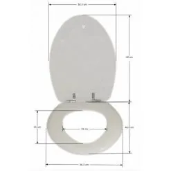 Abattant Blanc Pour Remplacement SELLES Versailles Allongée Olfa -France OLFA Soldes Boutique 3067413 3