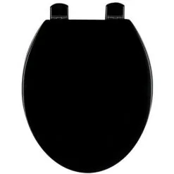 Abattant De Toilette - Bois Reticule - OLFA - Europe Noir - Noir