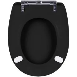 Abattant De Toilette - Bois Reticule - OLFA - Ariane Soft Black Descente Assistee Declipsable -France OLFA Soldes Boutique 35677398 3