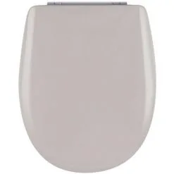 Abattant De Toilette - Bois Reticule - OLFA - Ariane Flanelle Descente Assistee Declipsable - Flanelle