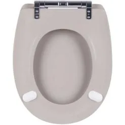 Abattant De Toilette - Bois Reticule - OLFA - Ariane Flanelle Descente Assistee Declipsable - Flanelle -France OLFA Soldes Boutique 35677404 3