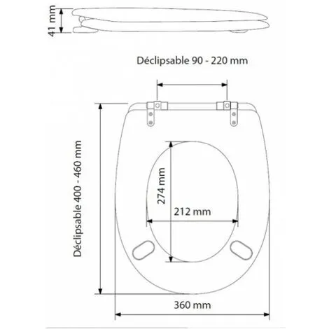 Abattant OLFA Ariane Bois Et Roses Déclipsable 2 Abattant OLFA Ariane Bois Et Roses Déclipsable – Image 2