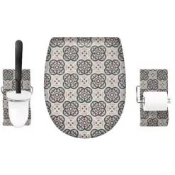 Set Accessoire WC Ariane Belleville Brillante - Descente Assistée - Déclipsable - Olfa