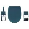 Set Accessoire WC Ariane Bleu Astral Mat - Descente Assistée - Déclipsable - Olfa