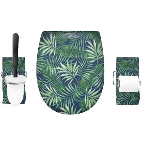 Set Accessoire WC Ariane Palme Brillante - Descente Assistée - Déclipsable - Olfa 1 Set Accessoire WC Ariane Palme Brillante - Descente Assistée - Déclipsable - Olfa