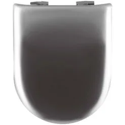 Abattant WC Wood Slim Canon De Fusil Reflet Brillante - Descente Assistée - Déclipsable - Olfa