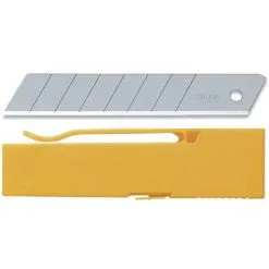 OLFA LB-30B - Pack De 30 Lames Trancheuses Argentées 18 Mm En Coffret Plastique Avec Clip