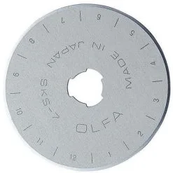 OLFA RB-45-1 - Lame Circulaire 45mm Couleur Argent - Epaisseur 0.3 Mm