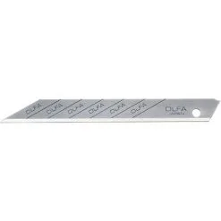 OLFA SAB-10B - Pack De 10 Lames Argent 9 Mm Angle De Coupe 30º Sous Blister